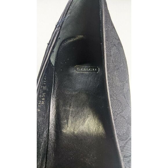Vintage Coach Shawna Signature Pointed Toe Heels 8 - Picture 3 of 5
